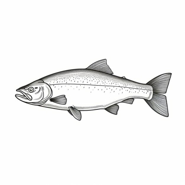 Foto silber-lachs-illustration im fujifilm eterna 250t-stil