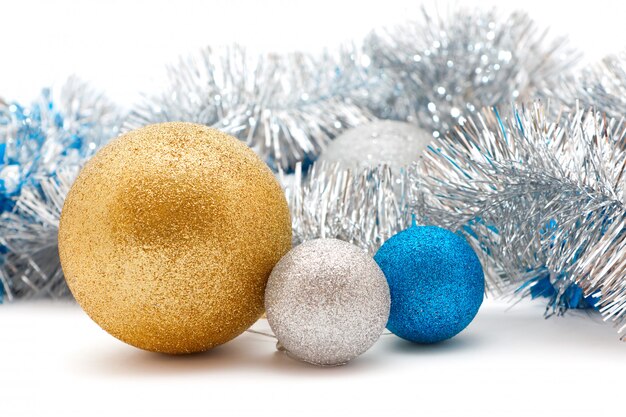 Silber und Gold Weihnachtsschmuck