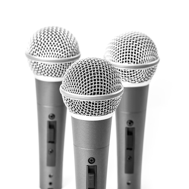 Silbernes Mikrofon