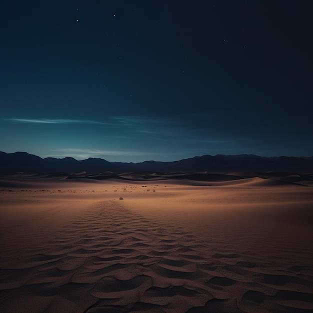 Silent Nocturne revela o fascínio cativante de uma paisagem minimalista do deserto à noite