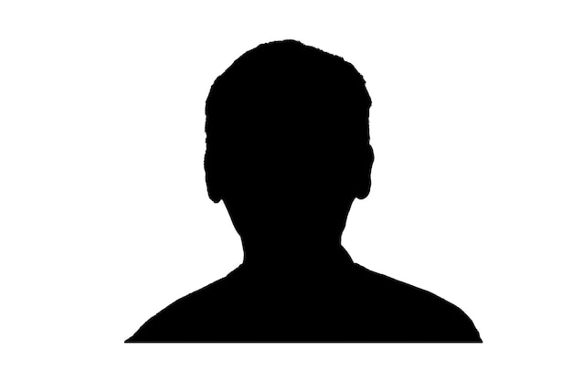 Foto silhouette eines mannes