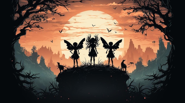 silhouette_fairies_with_a_full_moon_background