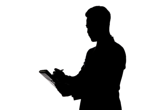 Silhouetten junger Fachleute