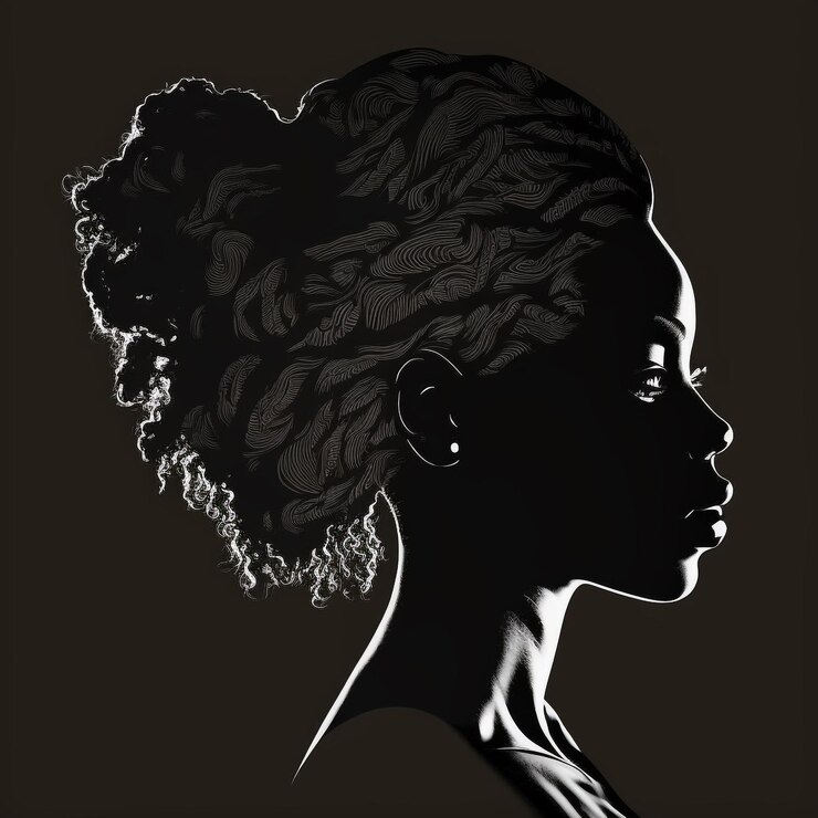 Foto silhueta de mulher negra vidas negras importam afro-americanas