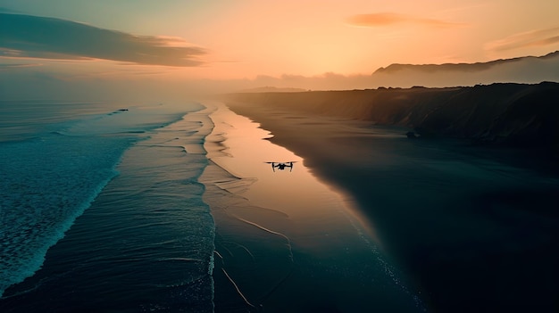 Silhuetas da Proibição Capturando a Beleza Proibida no Voo de Drones