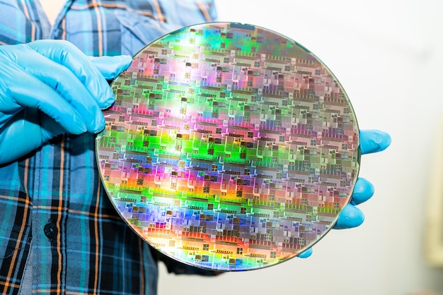 Siliziumwafer zur Herstellung von Halbleitern für integrierte Schaltkreise
