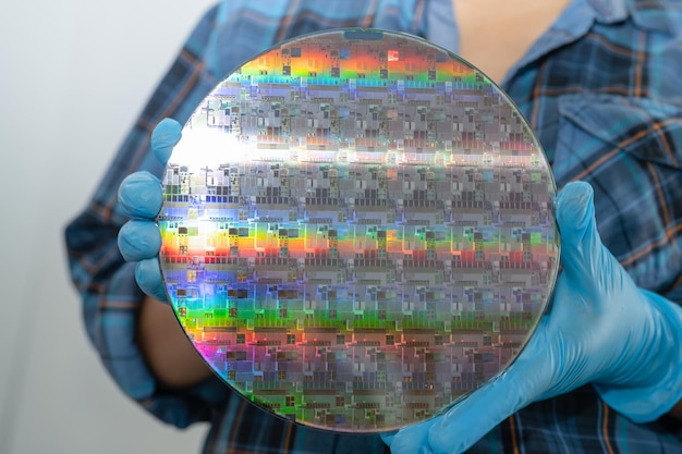 Siliziumwafer zur Herstellung von Halbleitern für integrierte Schaltkreise