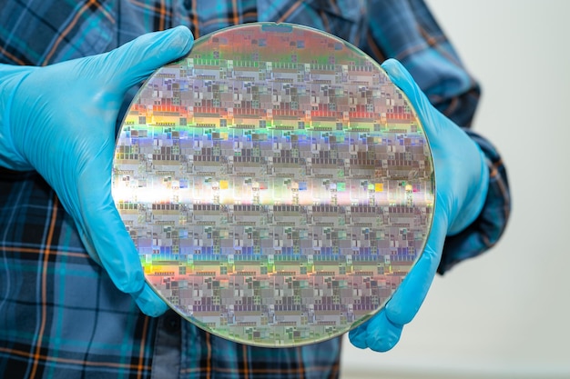 Siliziumwafer zur Herstellung von Halbleitern für integrierte Schaltkreise