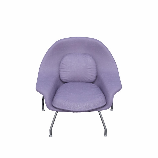silla aislada sobre fondo blanco, mobiliario interior, ilustración 3D, cg render