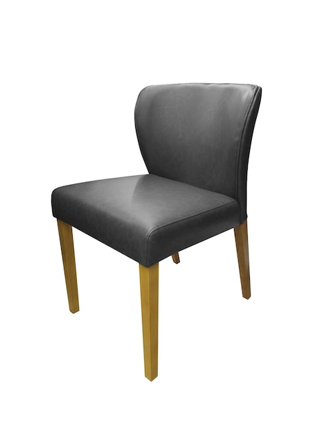 Foto silla de cuero moderna aislada sobre un fondo blanco