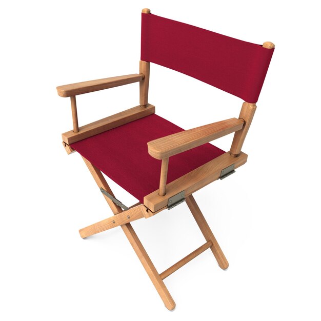 Silla de director de render 3d (trazado de recorte)