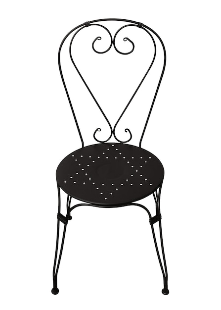 Silla forjada negra