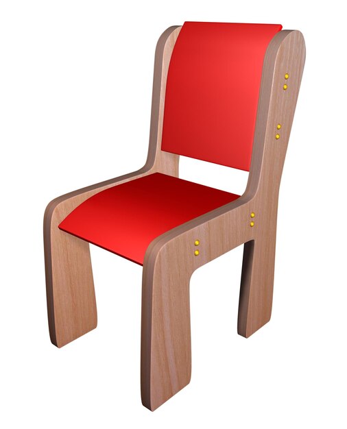 Silla infantil roja