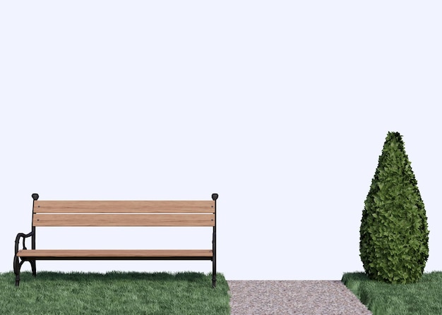 una silla de jardin