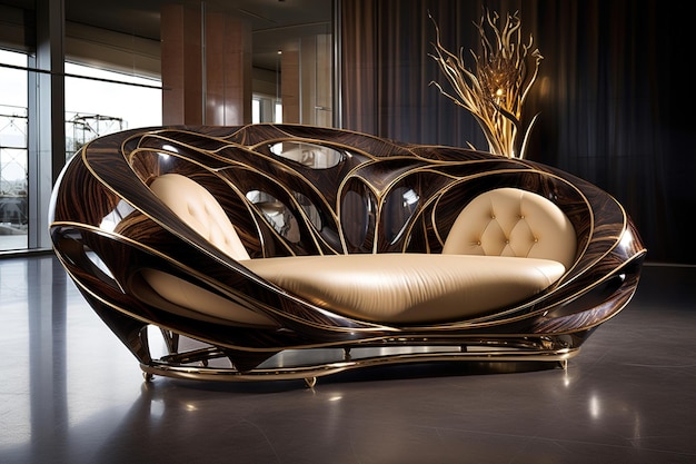 Foto una silla moderna del arquitecto