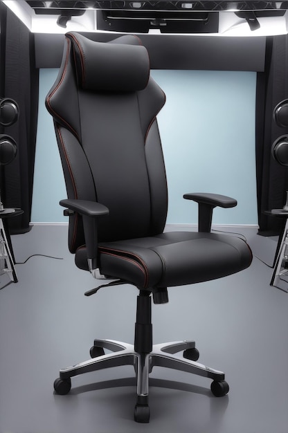 Foto la silla real de lujo en la habitación, la silla grande, el aspecto oficial.