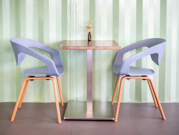 Foto sillas modernas en cafe