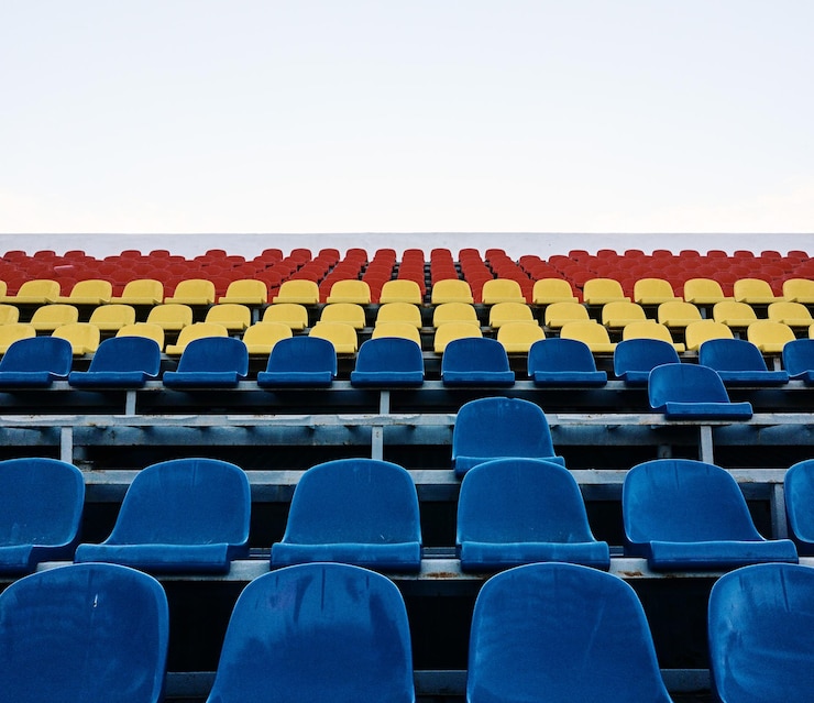 Foto sillas vacías en el estadio