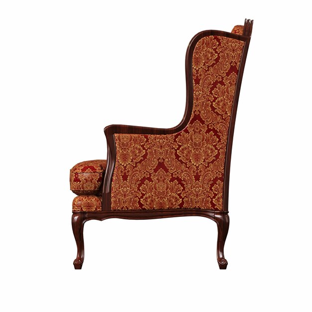 sillón aislado en fondo blanco muebles interiores ilustración 3D cg render