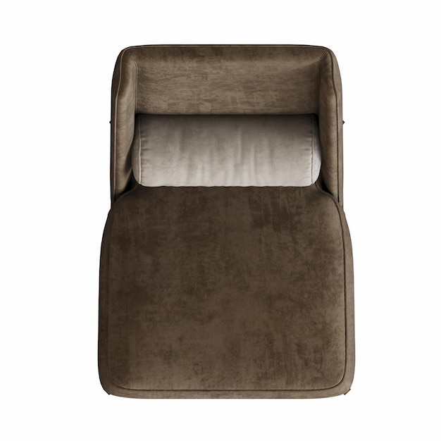 sillón aislado en fondo blanco muebles interiores ilustración 3D cg render