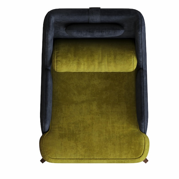 sillón aislado en fondo blanco muebles interiores ilustración 3D cg render