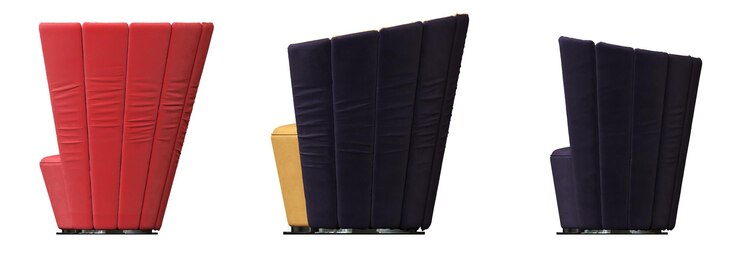 Foto sillón aislado en fondo blanco muebles interiores ilustración 3d cg render