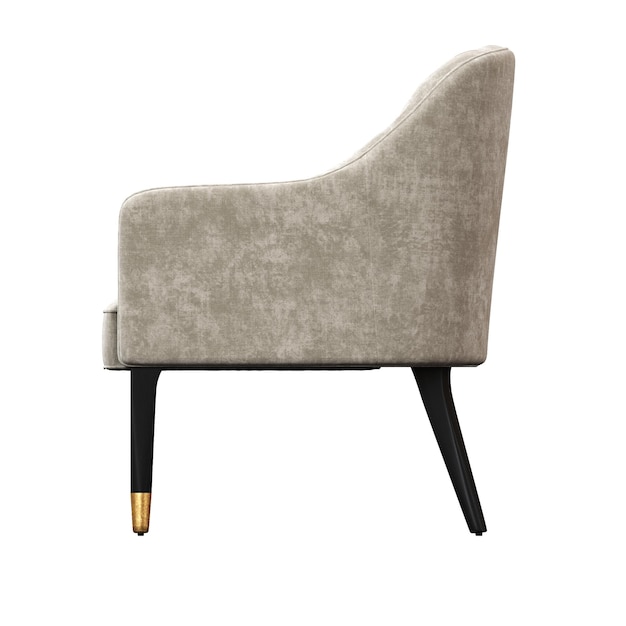 sillón aislado en un fondo transparente muebles cómodos para el interior del hogar ilustrados en 3D