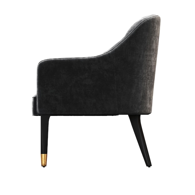 sillón aislado en un fondo transparente muebles cómodos para el interior del hogar ilustrados en 3D