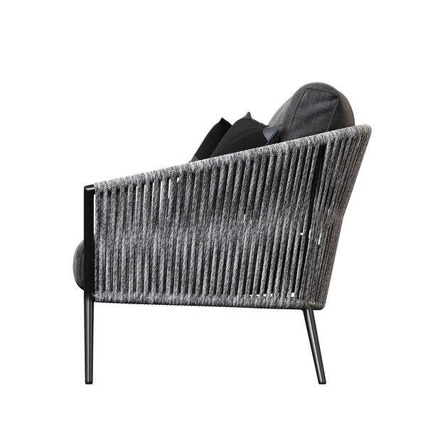 sillón aislado sobre fondo blanco muebles cómodos para el interior del hogar ilustración 3D cg