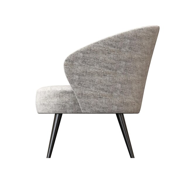 sillón aislado sobre fondo blanco muebles cómodos para el interior del hogar ilustración 3D cg