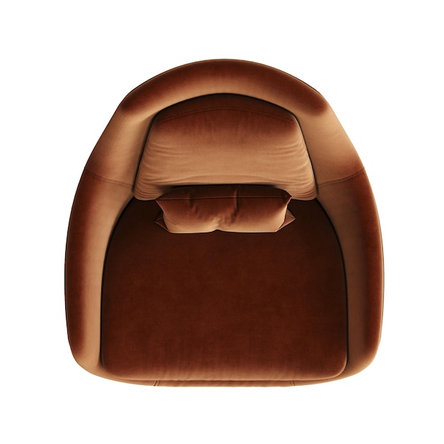 sillón aislado sobre fondo blanco muebles cómodos para el interior del hogar ilustración 3D cg