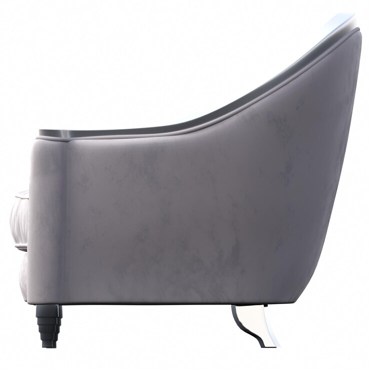 Foto sillón aislado sobre fondo blanco, muebles de interior, ilustración 3d, cg render