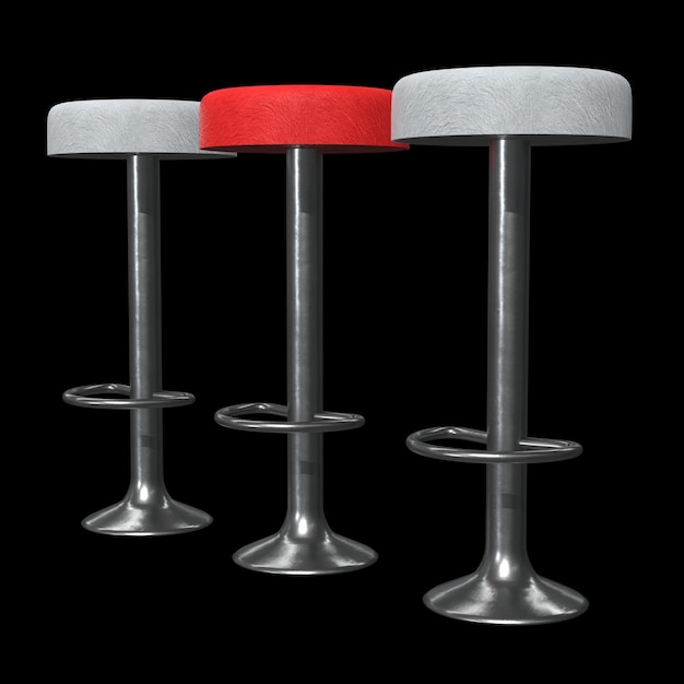 Sillón de bar vintage retro Silla alta
