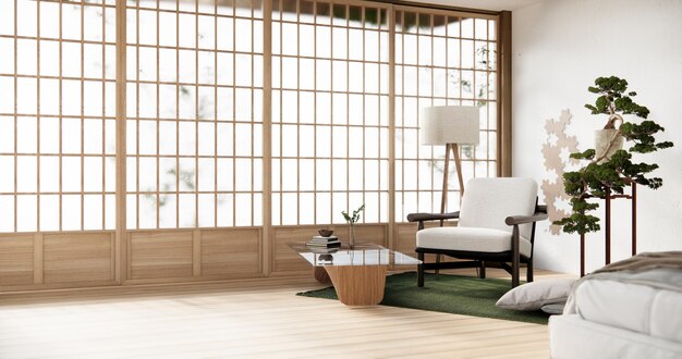 Foto sillón diseño minimalista estilo japonés