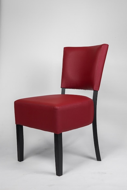 Sillones con asiento de cuero rojo