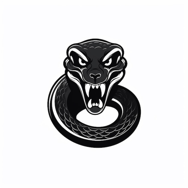 Un silout con el logotipo de la serpiente