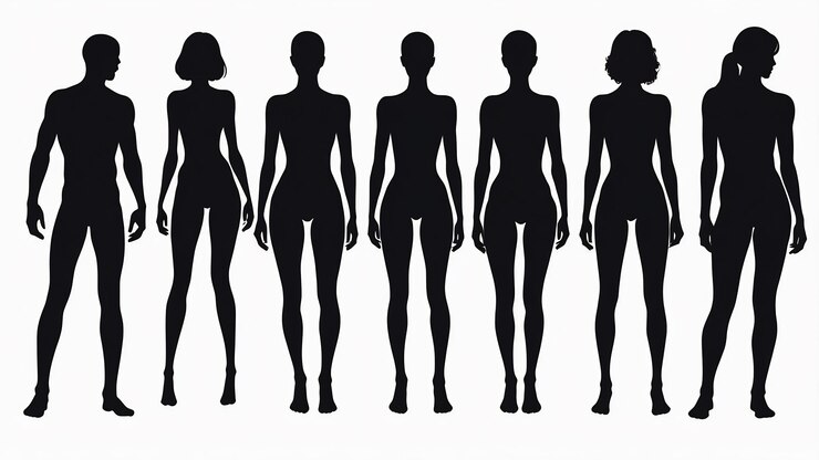Foto silueta básica de la figura humana