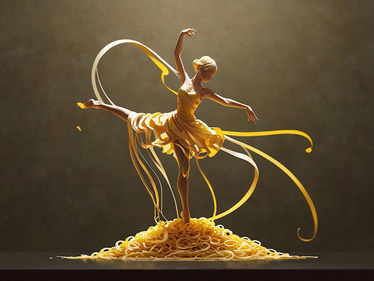 la silueta elegante de una bailarina