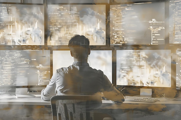 Una silueta de un hacker detrás de una computadora que representa amenazas a la seguridad cibernética y digital