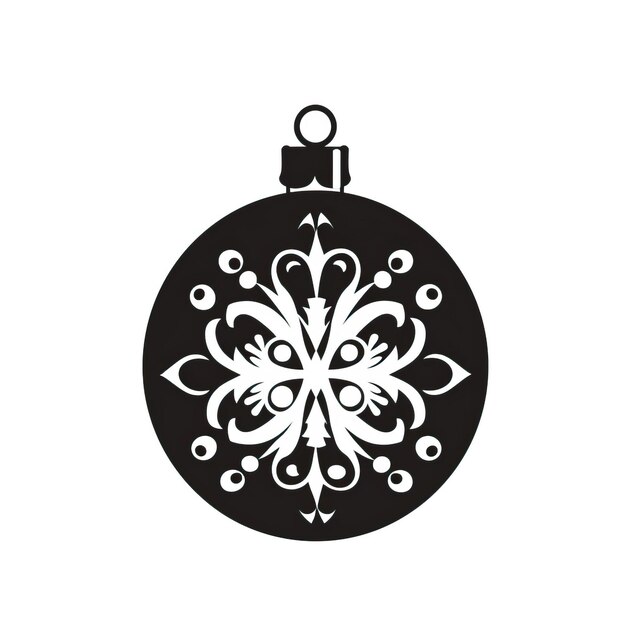 silueta de la pelota de navidad svg contorno de icono gráfico en