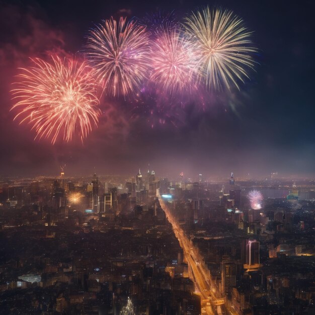 Silvester mit Feuerwerk