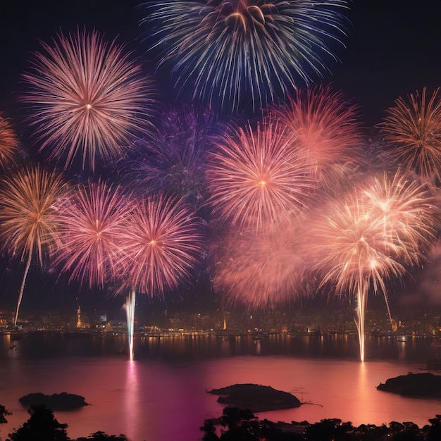 Silvester mit Feuerwerk