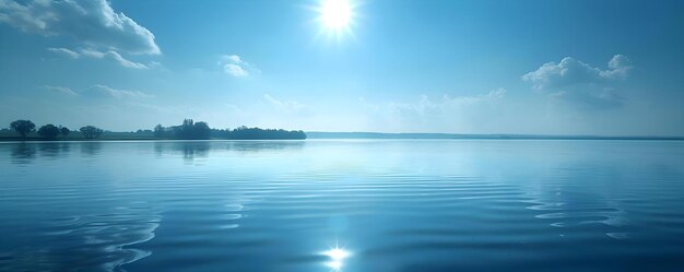 Simbolismo Uma mente pacífica refletida na quietude de um lago sereno Conceito Tranquilidade Reflexão Mente pacífica Lago sereno