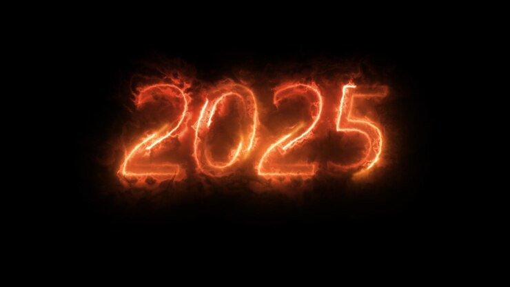 El símbolo del año 2025 símbolo de neón bombilla de color saludando el día nacional de primeros auxilios ilustración 3D