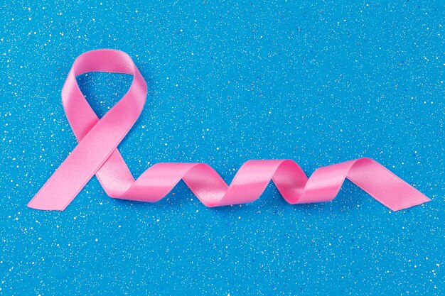 Símbolo de cinta rosa de cáncer de mama