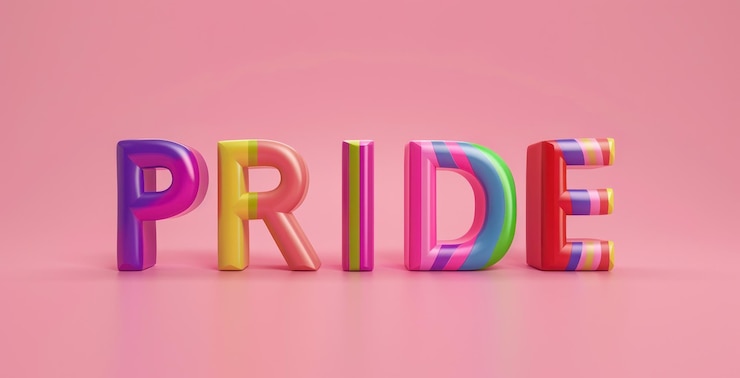 Foto símbolo de corazón arco iris vibrante que celebra el amor y la igualdad
