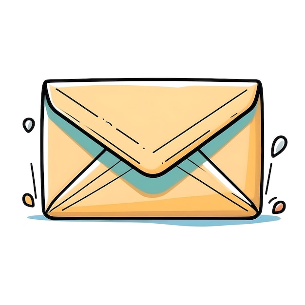 Símbolo de correo electrónico Ícono del sobre Comunicación del mensaje Ilustración de correo abierto Símbolo del buzón de entrada Entrega de correo
