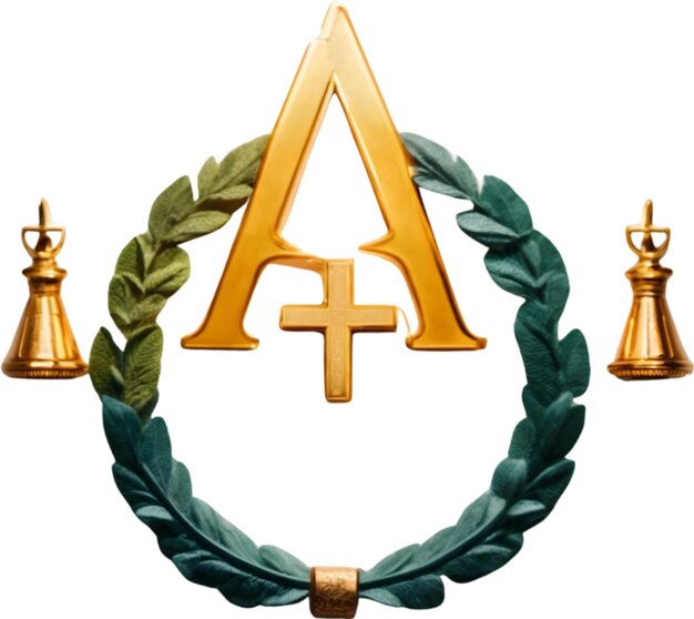Foto símbolo cristão simbolismo religioso ícone cristão emblema sagrado sinal espiritual emblema cristão
