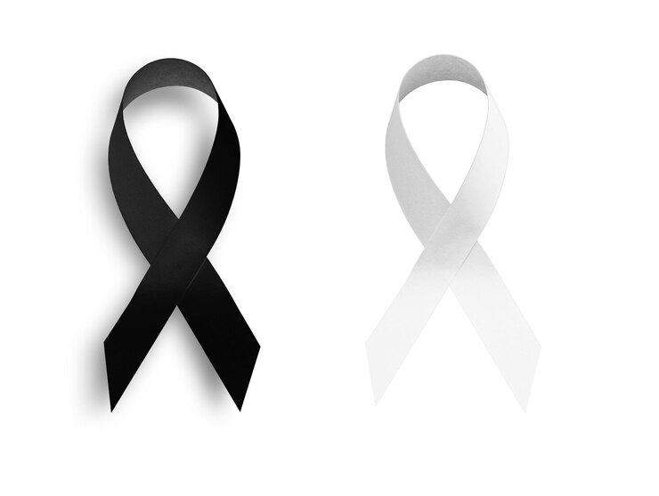 Foto símbolo de funeral de papel