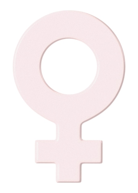 Símbolo de gênero feminino adesivo png fundo transparente